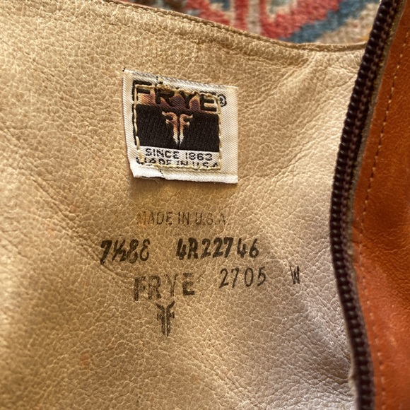 Frye Women's Tan Leather Heeled Boots - Picture 7 of 7